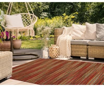 Lush Decor Marina Stripes Indoor/ Outdoor Area Rug
