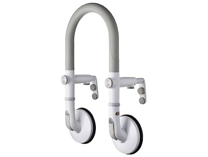 RIDDER Assistent A0260001 Badewannen-Einstiegshilfe mit Saugern Premium weiß, ca. 46 cm