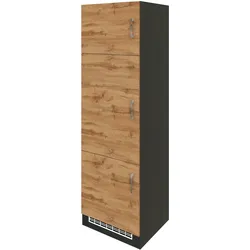 Held Kühlschrank-Umbauschrank ca. 60 cm Eiche/Anthrazit