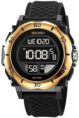 Everyday Crate SKMEI 2099 Men Waterproof Outdoor Digital Sports Watch black Gold