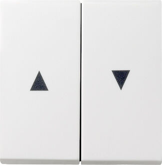 Interrupteur à bascule pour store Gira 029403, 2 positions, avec symbole flèche, blanc pur brillant, symbole 029403