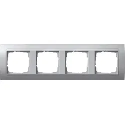 Gira Abdeckrahmen 4-fach alu mit Aluminium ZL, Event 021436