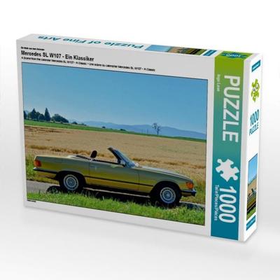 CALVENDO Puzzle Ein Motiv aus dem Kalender Mercedes SL W107 - Ein Klassiker | 1000 Teile Lege-Größe 64 × 48 cm Foto-Puzzle für glückliche Stunden