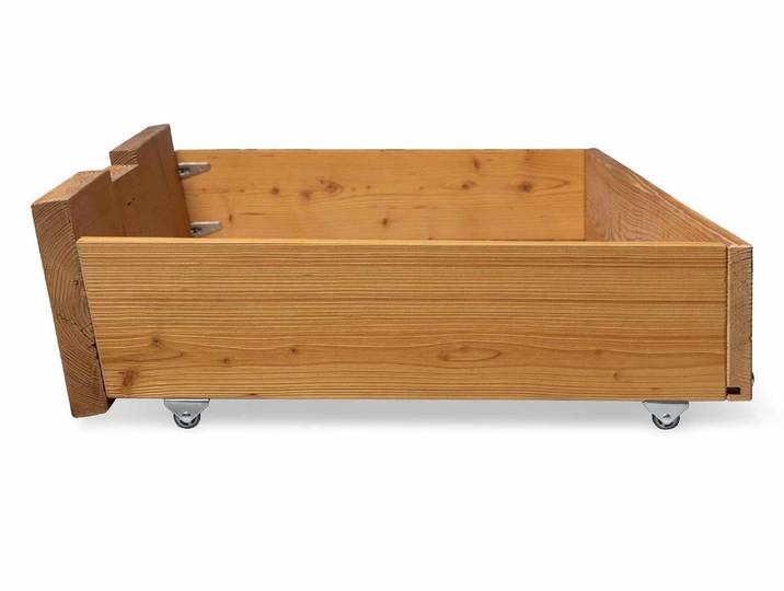 CURBY Bettschublade für Wangenbett, Material Massivholz