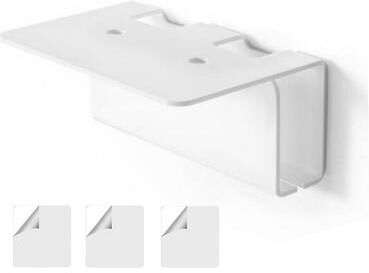 Inspired Deals Acrylic Wall Mounted Toothbrush Holder For Electric Toothbrushes & Bathroom Organization white