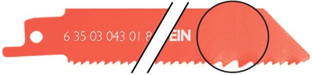 Fein Sägeblatt 3er Pack, Länge 125 mm, Zahnabstand 2,5 mm (63503043018)