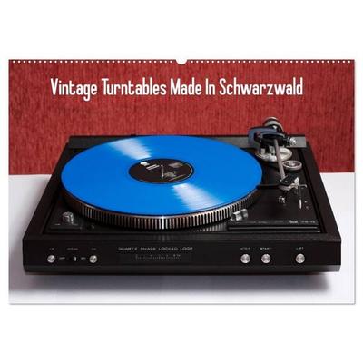 Vintage Turntables Made In Schwarzwald (Wandkalender 2026 DIN A2 quer), CALVENDO Monatskalender
