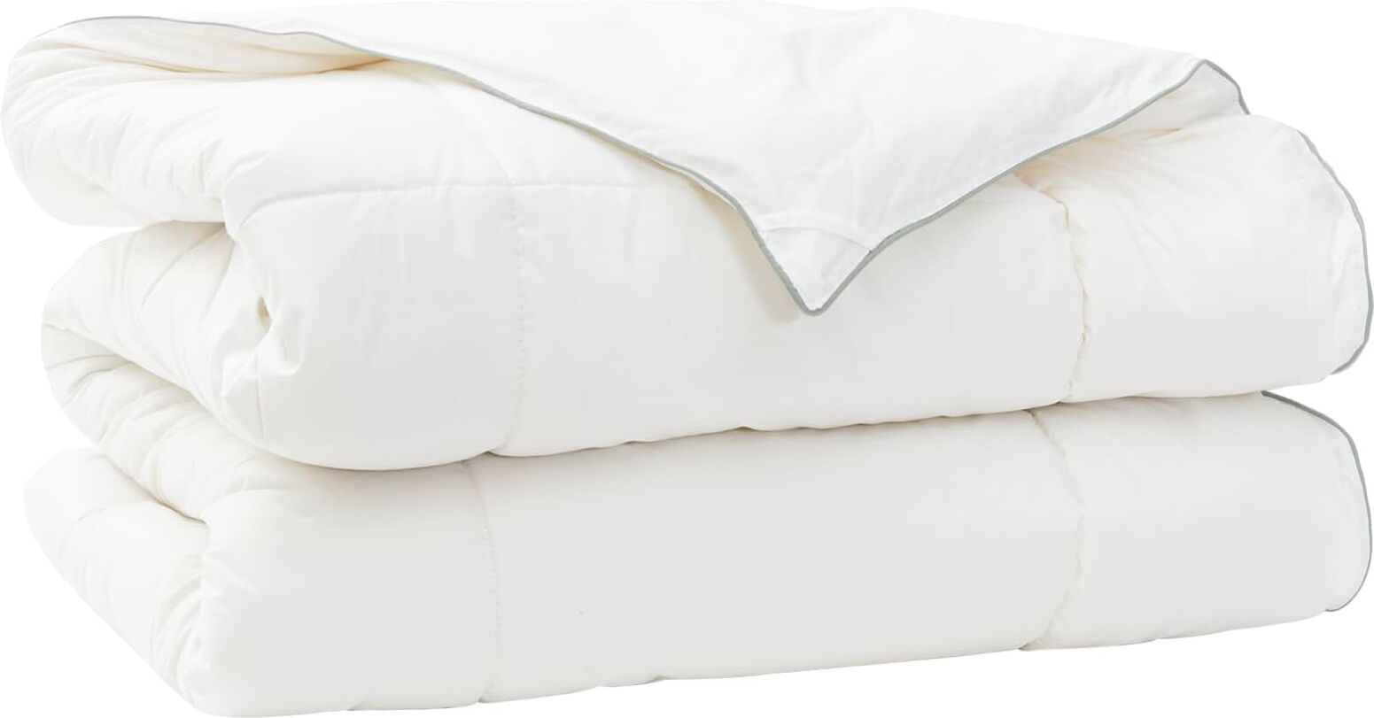 vidaXL Couette 135x200 cm 4 saisons 300 GSM Laine australienne Blanc