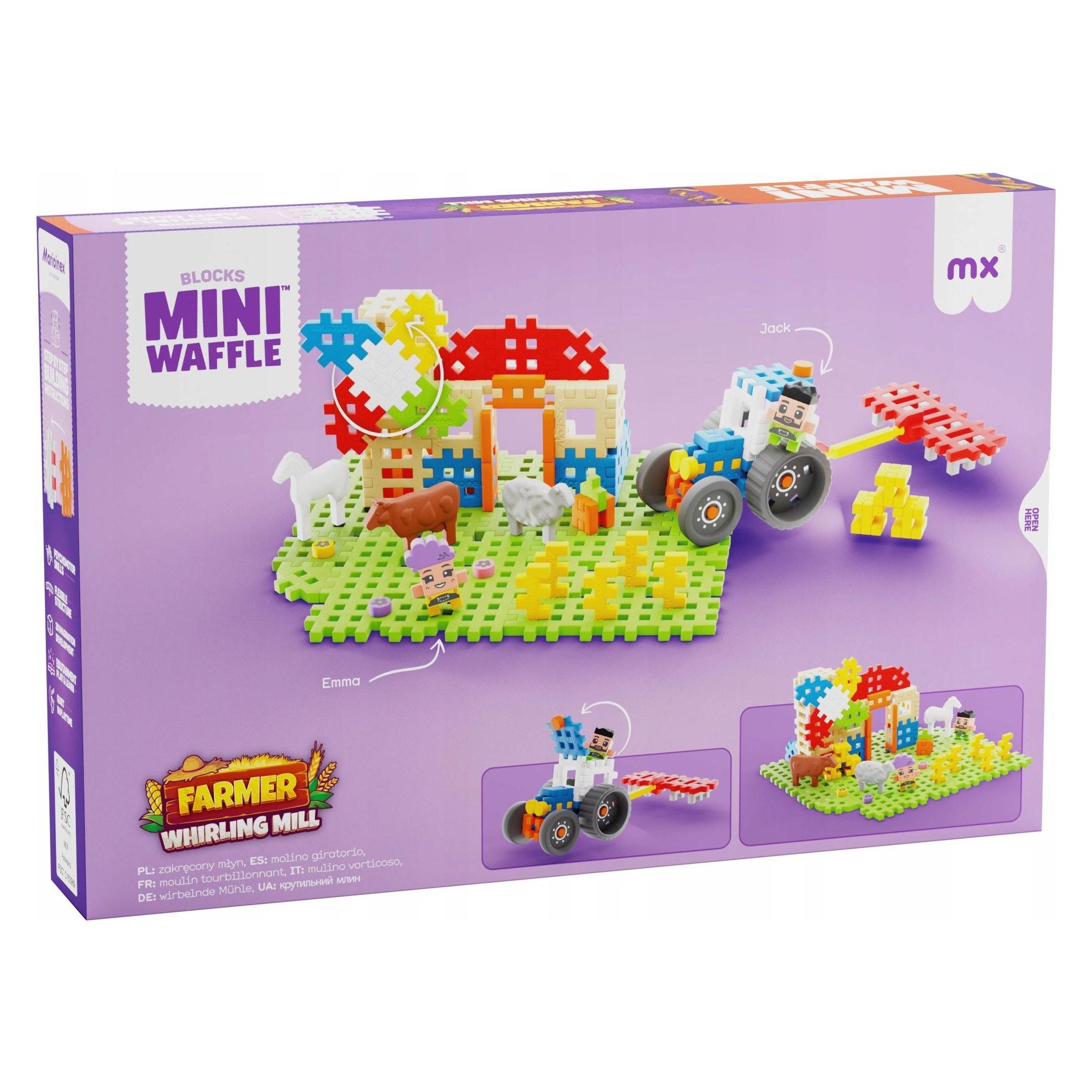 Marioinex Mini-Waffel 109 Stück Farmer Twisted Mill (5903033907559)