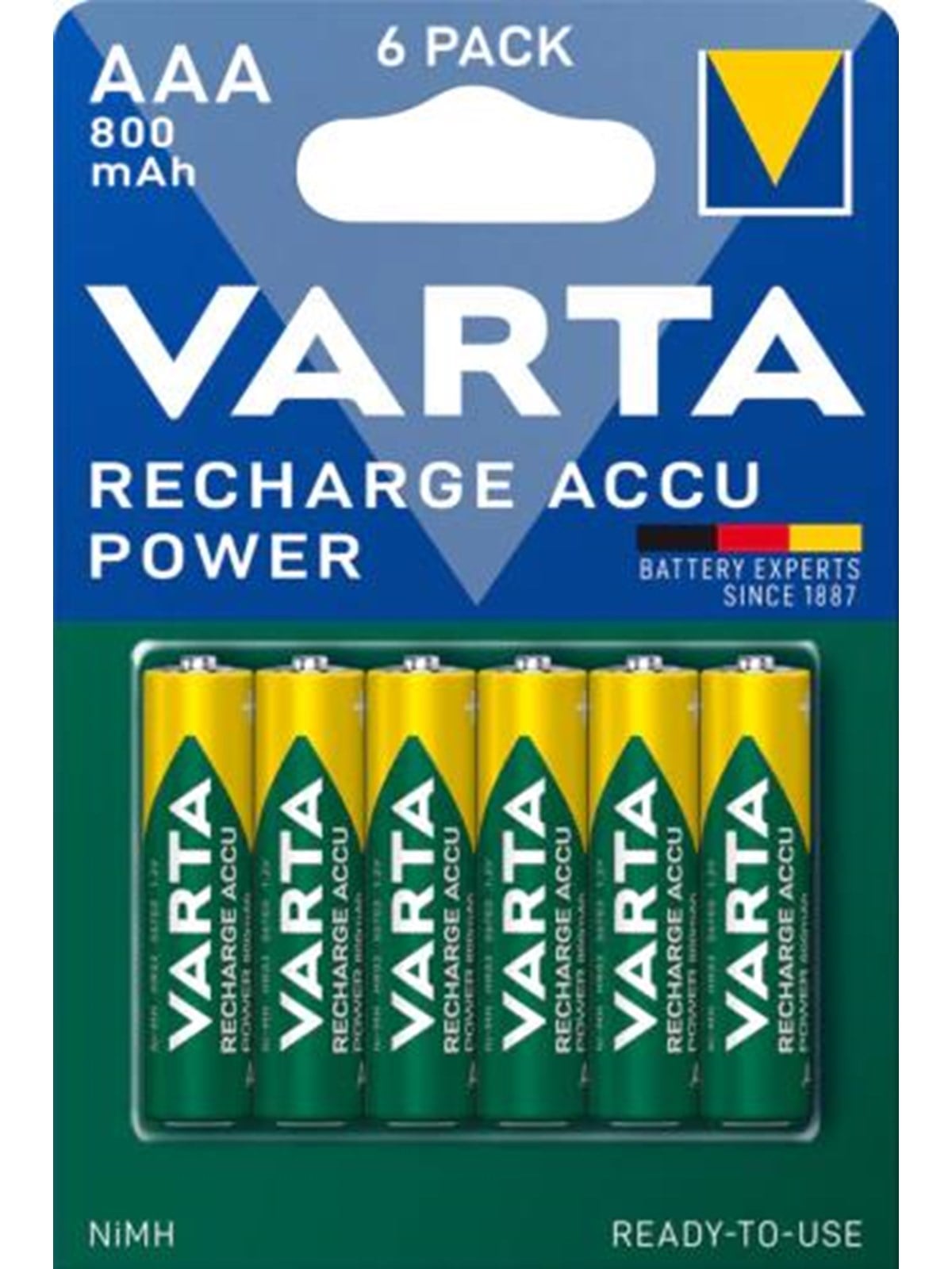 VARTA Recharge AAA - 6 Pack