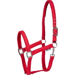HorseGuard Halfter Jewel rot mit Glitzer, Größe: Pony