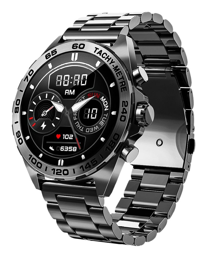 Beafon 46.3 mm Smartwatch Rund IP67 501 (dunkel-metallic) 501 EU001BB