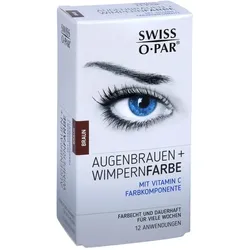 Augenbrauen + Wimpernfarbe Braun Swiss O-Par Set