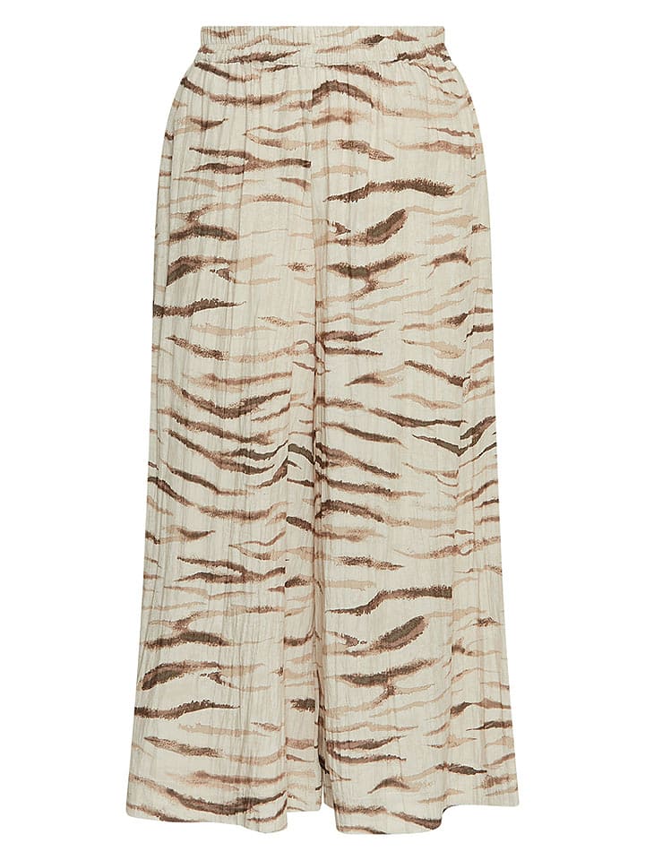 MOSS COPENHAGEN Marlenehose in Creme/ Hellbraun - XS