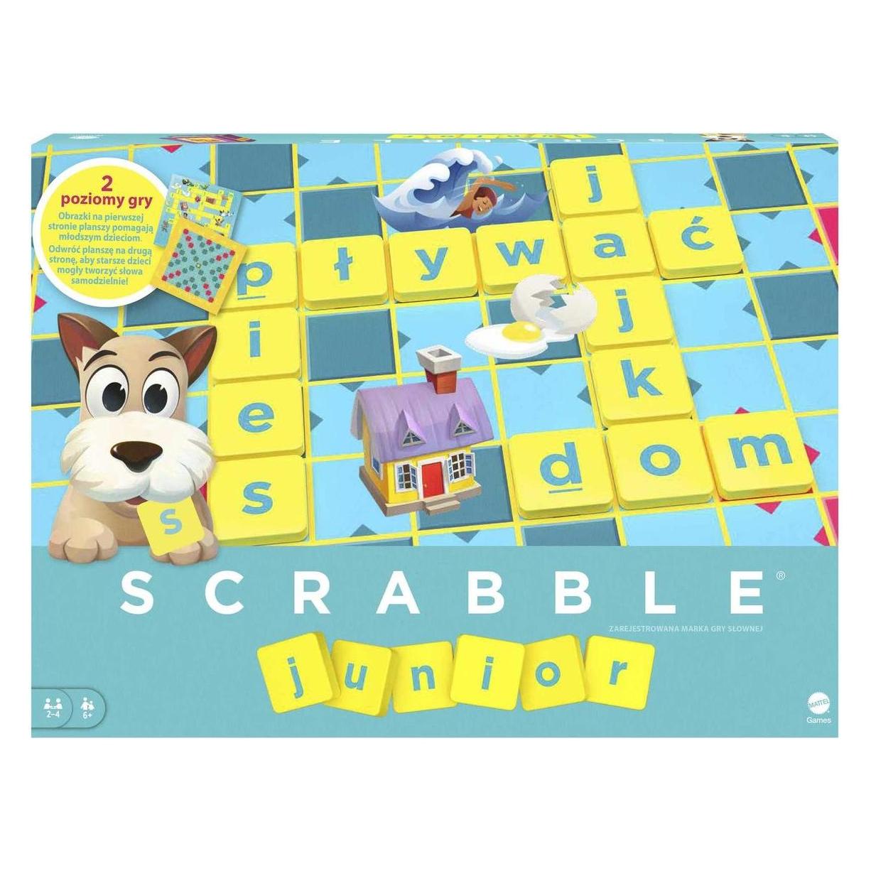 Mattel Gra Scrabble Junior (Polnisch, 2 - 4 Spieler) (G-9735)