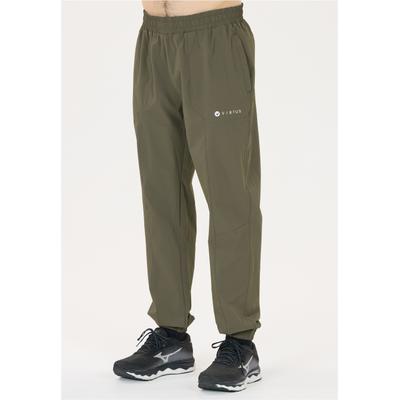 Outdoorhose VIRTUS "Aron", Herren, Gr. XL, US-Größen, grün (dunkelgrün), 88% Polyamid, 12% Elasthan, unifarben, lang, Hosen Outdoorhose, aus robustem Ripstop-Material