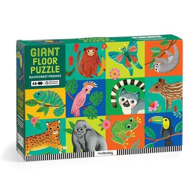 Rainforest Friends 48 Piece Giant Floor Puzzle, von Mudpuppy, Galison, 978-0-7353-8618-1
