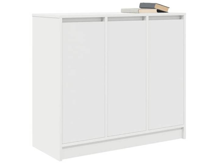 Blanc Commode Salon CHIC Buffet bas/Cabinet 1 PC blanc 85x34x76 cm bois d'ingénierie N15306
