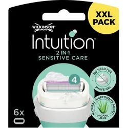 Wilkinson, Rasierklingen, Intuition 2 in 1 Sensitive Care (6x)