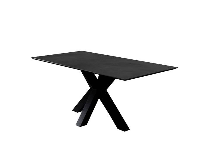 Table Snook 160cm Avec rallonge synchronisée Gris/Céramique foncé
