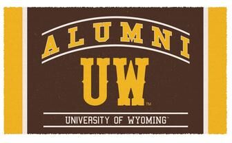 Evergreen 28 in. x 16 in. University of Wyoming Alumni Mat
