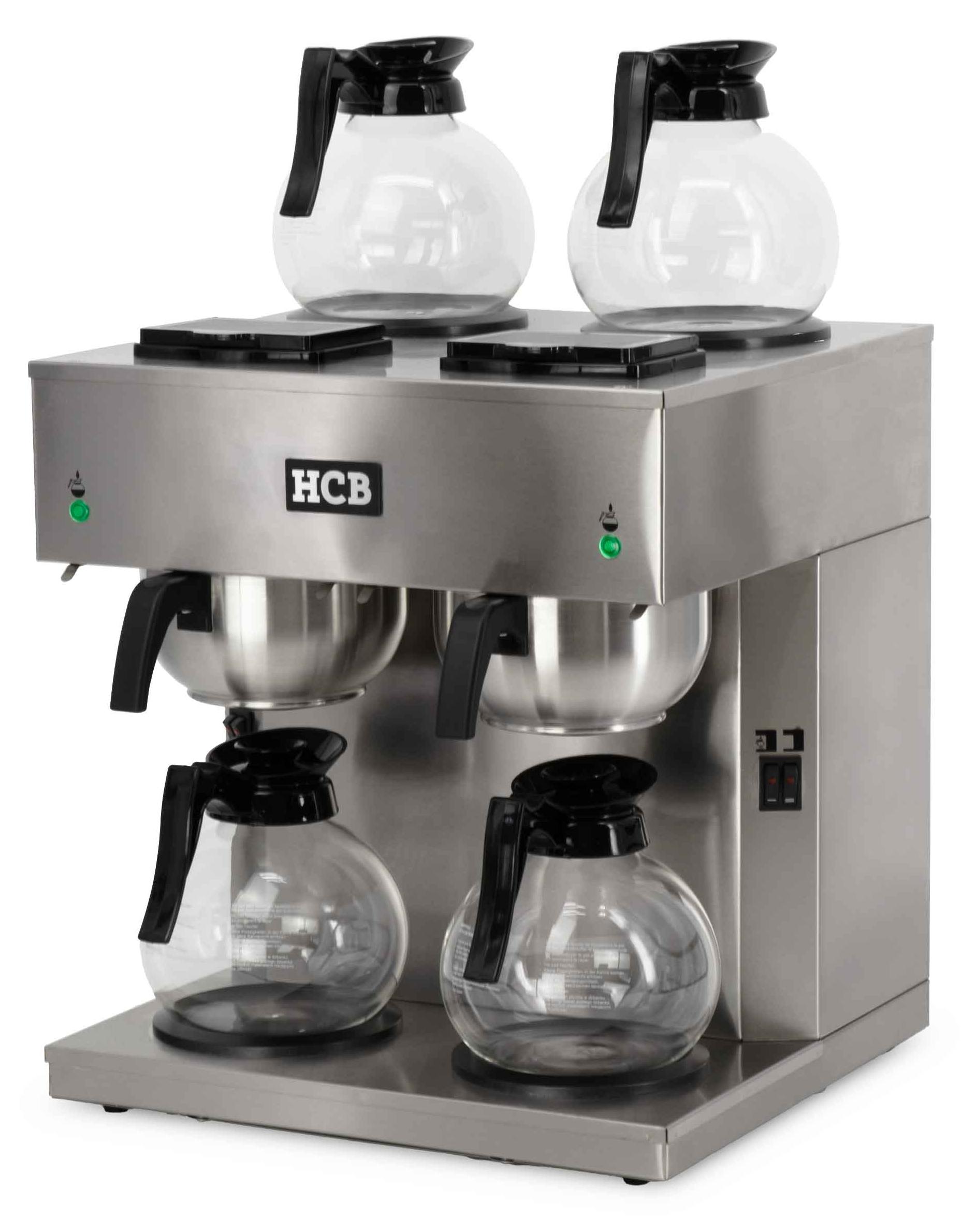 HCB Kaffeemaschine - 2 x 1,8 Liter - 230V - Edelstahl - 1714