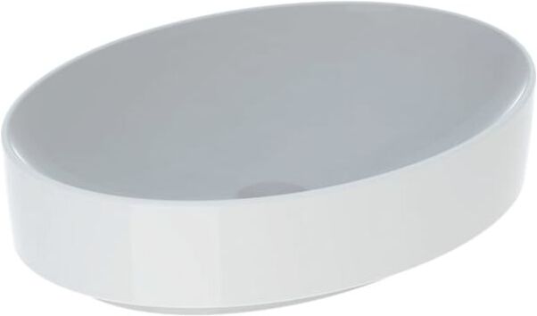 Geberit VariForm Aufsatzwaschtisch 500771012 55x40cm, ohne Hahnloch, Überlauf, oval, weiß