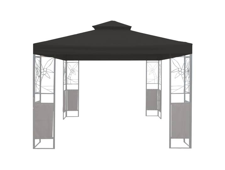 Dach Gartenpavillon HOWEA 3 x 3 m anthrazit