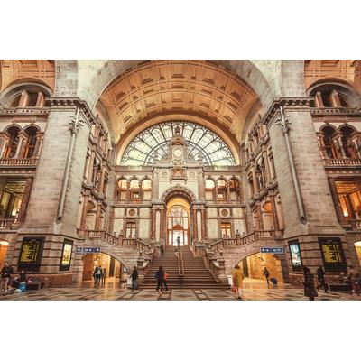 Fototapete PAPERMOON "Grand Central Station", bunt, B:3,5m L:2,6m, Vlies, Tapeten