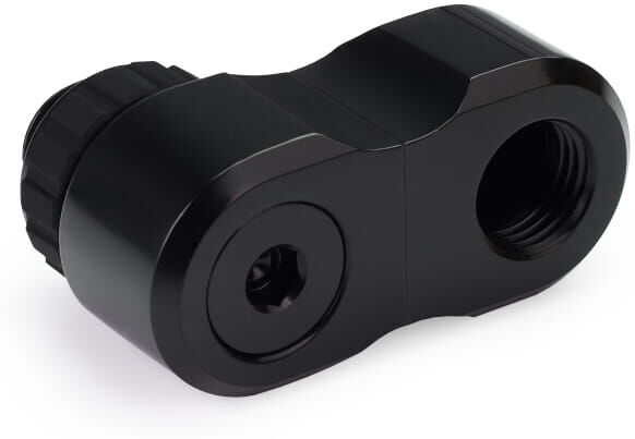 Alphacool Apex Grip offset 27mm 2x 90&deg; OT/IT G1/4 rotatable black