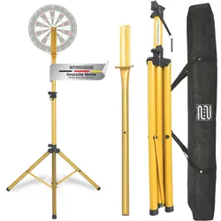 Pronomic DA-45S GD Dartboard Ständer Gold Set inkl. Transporttasche