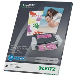 Leitz, Laminierfolie, Laminiertaschen (A3, 100 μm)