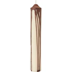 Dryp Pillar Kerze 30 cm, braun