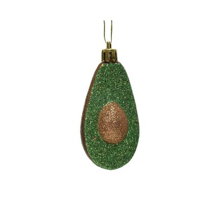 Christmas Decorations 2 Christbaumschmuck Avocado 7cm Weihnachtkugeln Anhänger grün Gemüse Essen