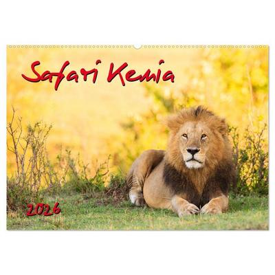 Safari Kenia (Wandkalender 2026 DIN A2 quer), CALVENDO Monatskalender