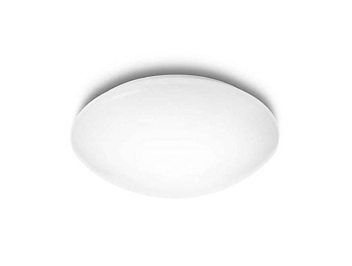 Philips SUEDE Plafonnier LED\, 12 watts\, 4000 Kelvin\, Lumière du Jour Blanc Froid\, Blanc