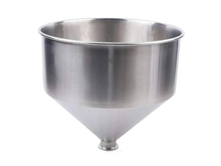 304 Edelstahl Trichter für Flüssigkeit und Paste Abfüllmaschine,50L,50.5mm Lebensmittelechter 304 Edelstahl Trichter mit polierter Innenfläche für schnelles Dosieren und einfache Reinigung
