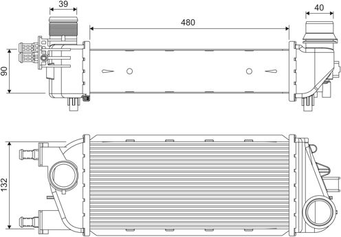 Valeo Ladeluftkühler 818388 Für Lancia