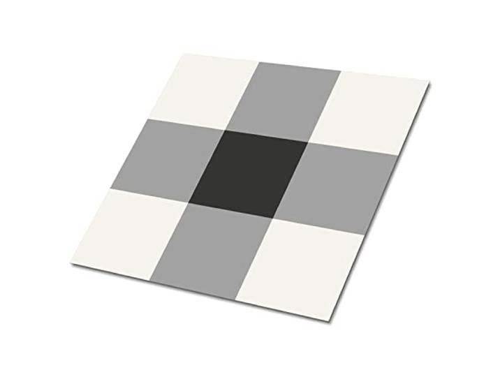 Decormat Selbstklebende Vinylfliesen Satz von 9 Fliesen - 30x30 cm Dekoartikel Aufkleber Bodenbeläge PVC Wandfliesen für die Küche Grau Fliesenaufkleber - Quadrate