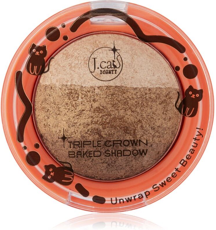 J.Cat Beauty Triple Crown long-lasting eyeshadow shade 108 Baked Alaska 2.5 g