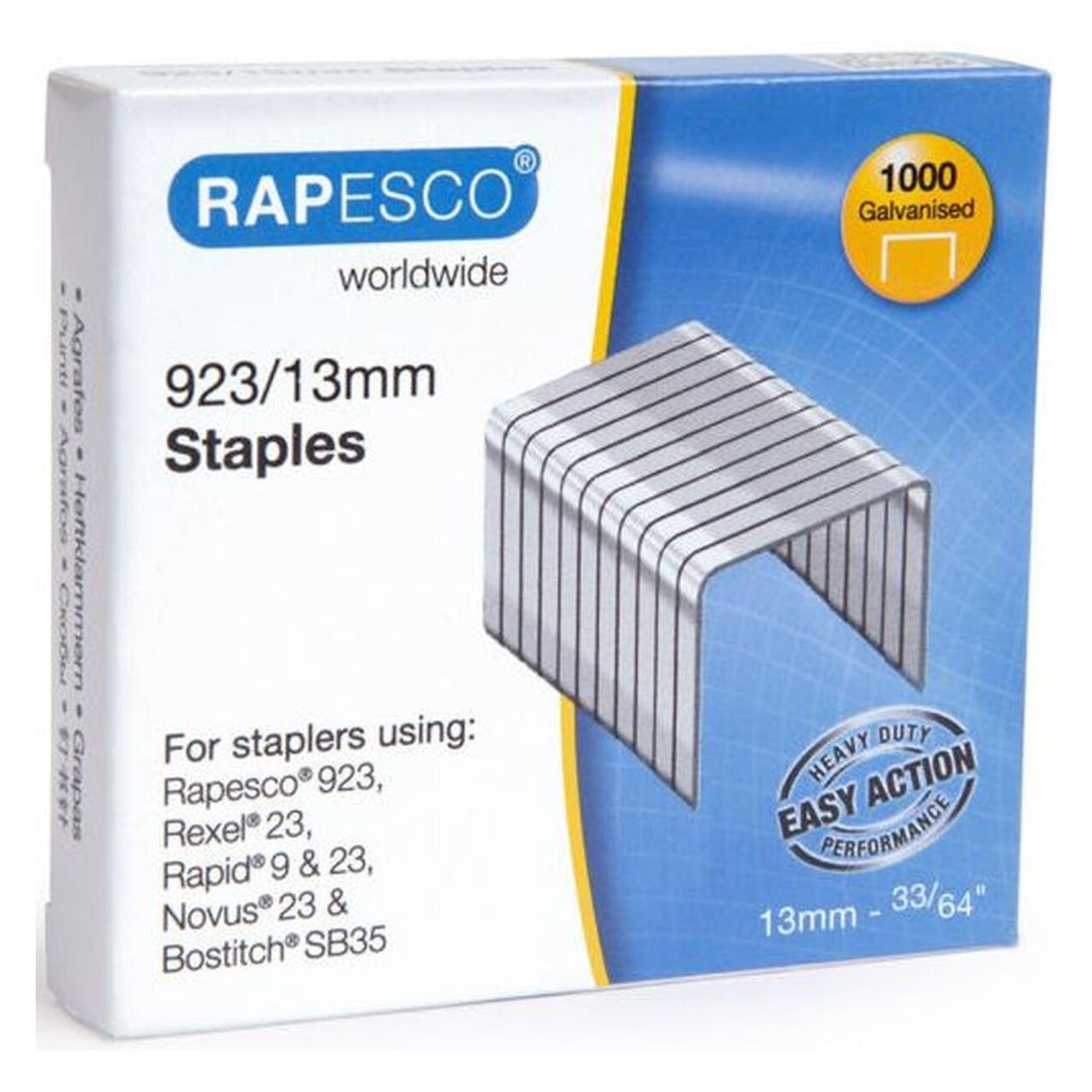 Rapesco 923/13mm (Typ 23) Verzinkte Heftklammern (1484)