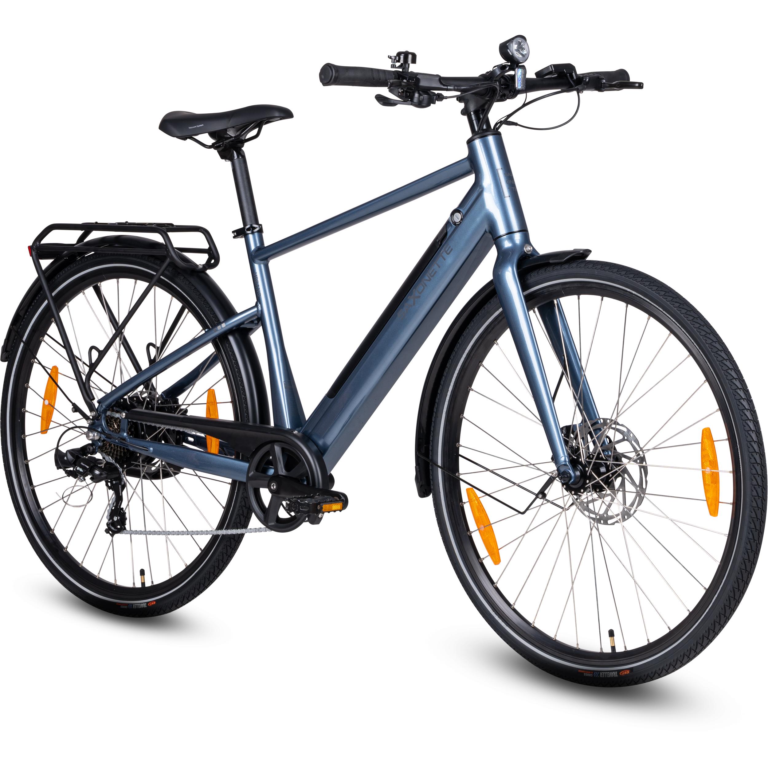 SAXONETTE E-bike Urbano, ATB ebike Hinterradmotor, 417Wh Akku, Elektrofahrrad.