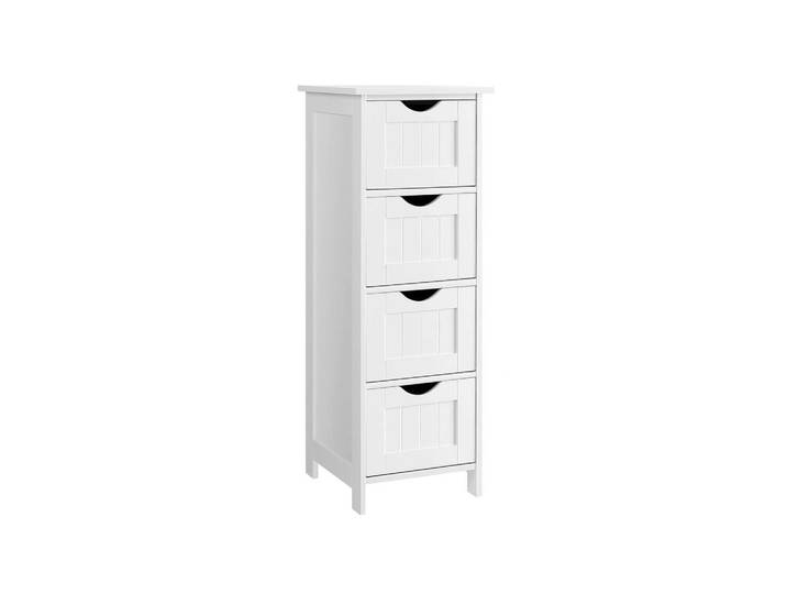Hansiro Badezimmerschrank Beistellschrank, Weiß, 82x30x30 cm, Badezimmer, Badmöbel, Midischränke