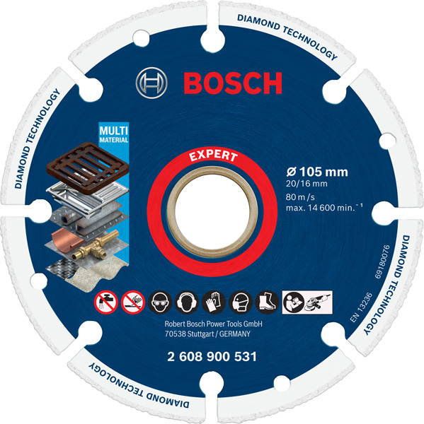Bosch EXPERT Diamond Metal Wheel Trennscheibe, 105 x 20/16 mm 2608900531