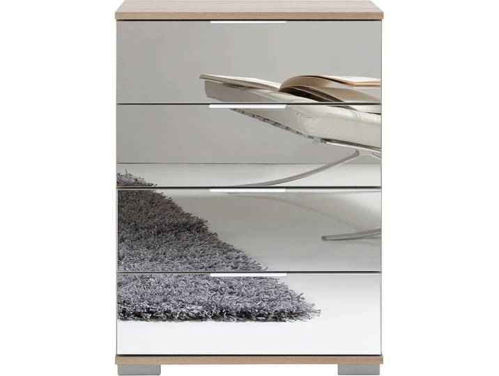 Nachttisch Peyton C Spiegelglas Holzwerkstoff B 52 H 74 cm