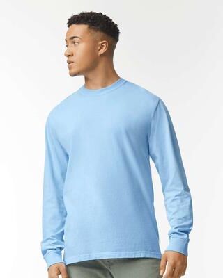 Comfort Colors C6014 Men's Adult Long Sleeve Top in Hydrangea size 3XL   Cotton 6014, CC6014