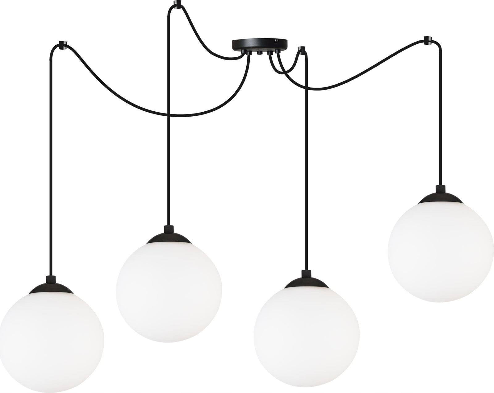 LIGHT HOME LH Hanglamp Spider Ball Sphere, zwart, LED