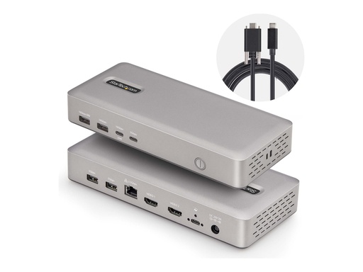 StarTech.com USB4 Docking Station, USB-C 40Gbps, Dual Video HDMI, Up to 2x 4K 60Hz 4:4:4 (RGB) (155UE-USB4-DOCK)