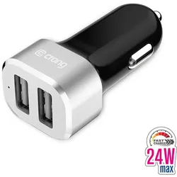 AutoLadegerät Crong Power 24W - AutoLadegerät 2xUSB 2,4A (Aluminium-)