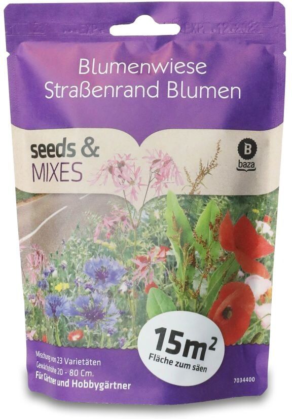 Baza Seeds Blumenwiese am Straßenrand
